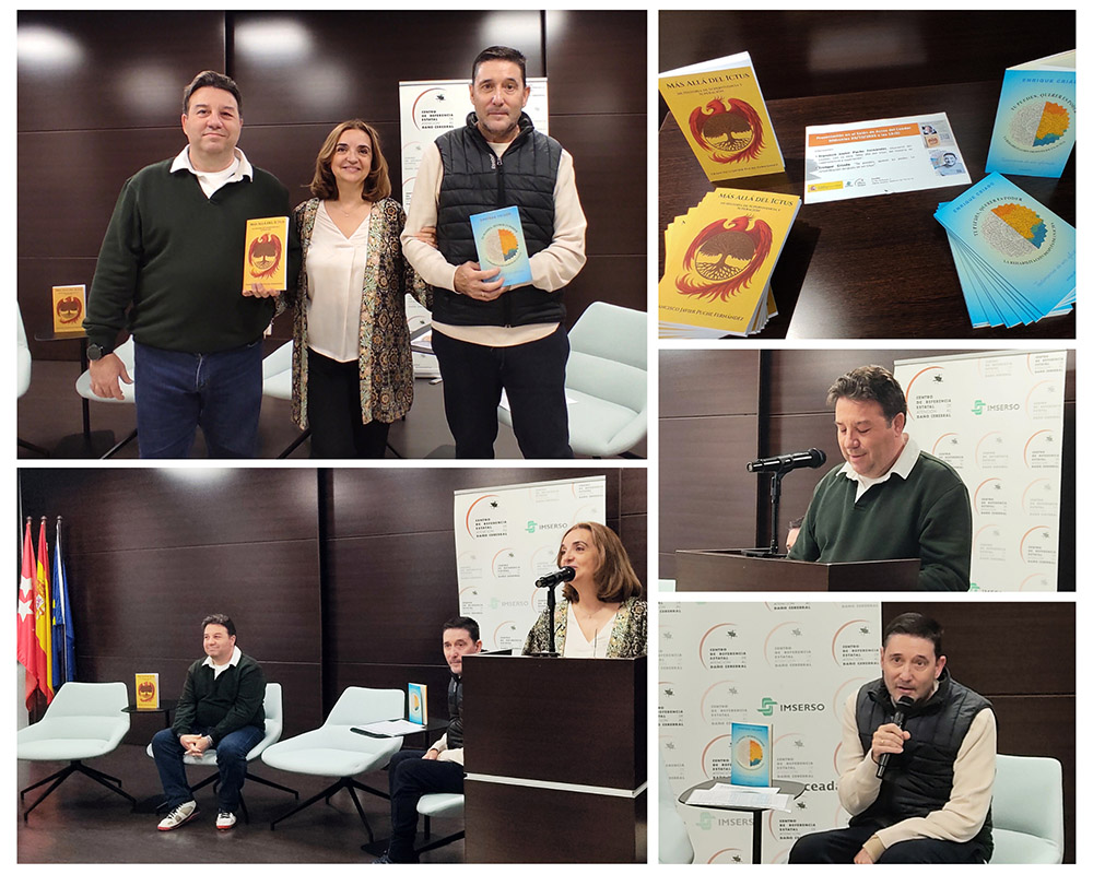 Collage fotos presentaciones de libros.